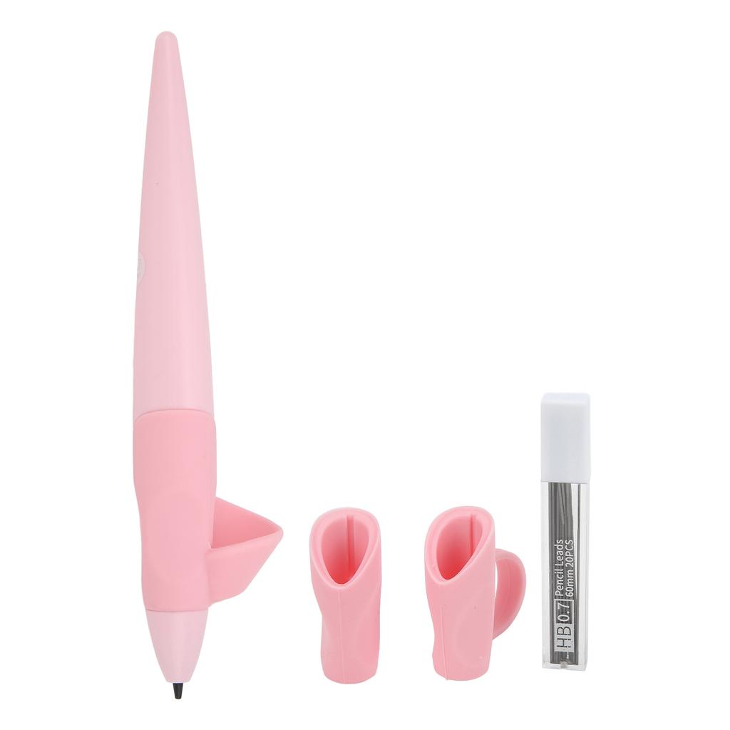 Automatic Drawing Pencil Movable Soft Silicone Durable Mechanical Painting Click StationeryPink