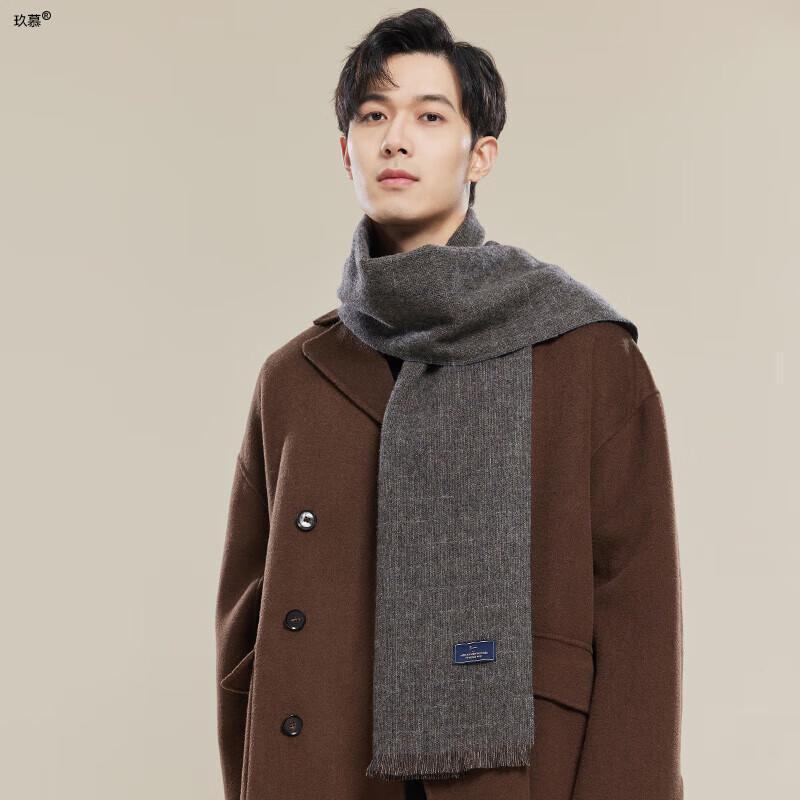 Jiumu Men's Warm Wool Scarf