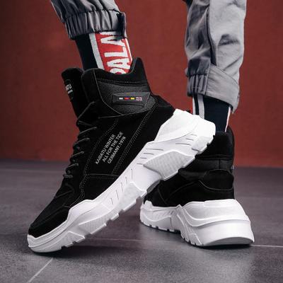 Modne wysokie trampki męskie wygodne sportowe buty do biegania nowe kowbojskie buty w stylu ulicznym mężczyźni punkowe trampki buty męskie 2024