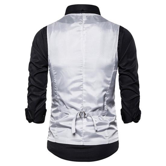 Männer Weste Bogen Set Glänzende Pailletten Ärmellos Slim Fit Cardiagn Einreiher V-ausschnitt Bühne Zeigen Emcee Leistung Männer weste