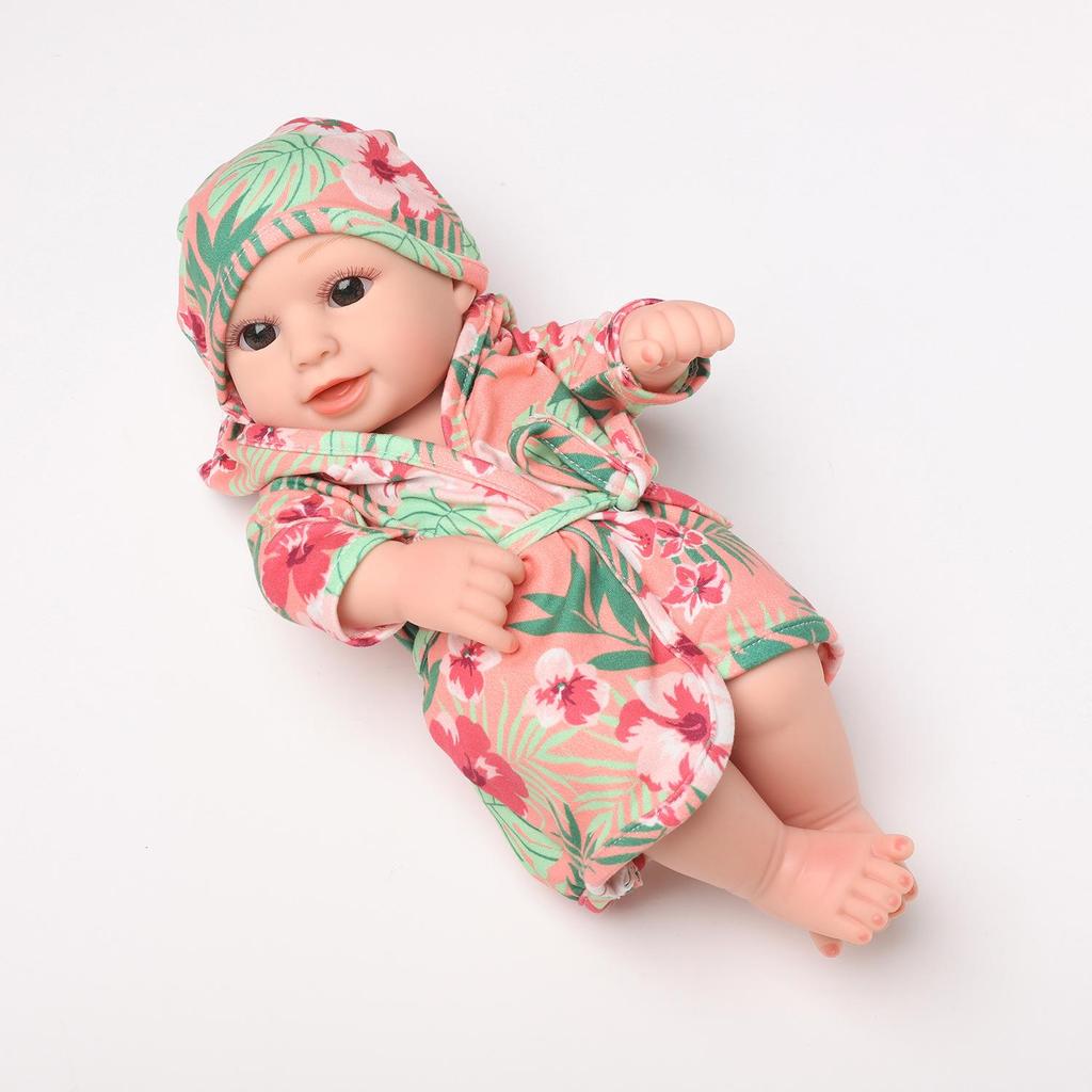30cm Silicone Reborn Baby Doll - Soft Sleep Companion & Child Role-Playing Toy