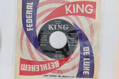7inch Record EARL BOSTIC & HIS ORCHESTRA - Gondola / Once In A While 455263 King Records US Jazz Used