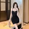 French fishbone lace suspender dress women's summer new pure desire sexy waist thin temperament advanced sense