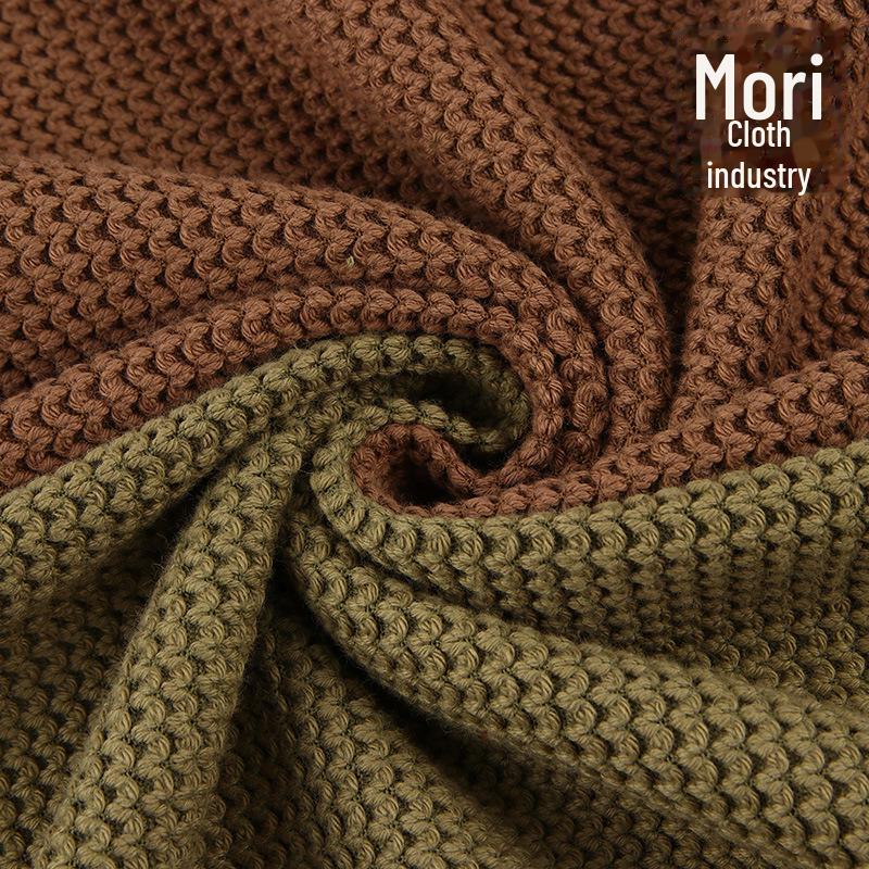 300g Wool Blend Fish Scale Sweater Fabric - Thick, Stretchy, and Warm for Cardigans or Jackets