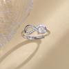 Infinity Heart Zircon Ring: A Creative Valentine's Gift of Eternal Love