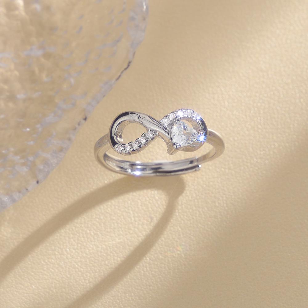 Infinity Heart Zircon Ring: A Creative Valentine's Gift of Eternal Love
