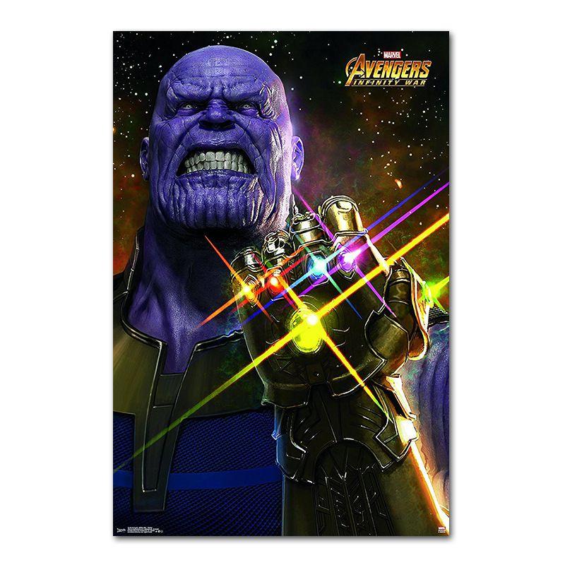 Luxurious Silk Cloth Marvel Hero Poster For Bedroom And Study Decor
