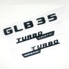 3D ABS Black Logo GLB35 Letters Turbo 4matic Emblem AMG Badge Car Rear Star Sticker For Mercedes Benz GLB35 AMG X247 Accessories