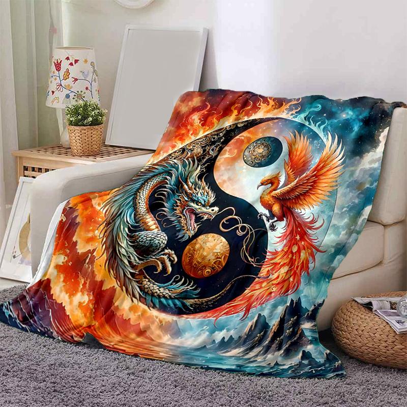 

1pc Domineering Tiger Blanket Seasonal Universal Home Decorative Throw Blanket for Room, Gift Idea for and , Living Room .K034 80x120cm