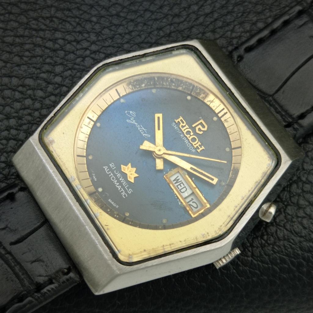 RICOH R31 AUTOMATIC VINTAGE JAPAN MENS ORIGINAL DIAL WATCH a704779-1