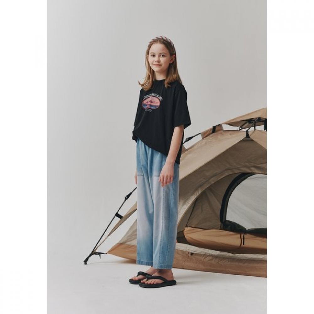 Bluetail Sky Blue Baggy Denim Pants Azb3pt02sb