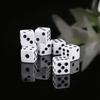 100Pcs Mini White Dice Set - 5Mm 8Mm 10Mm 12Mm 14Mm 16Mm D6 Sizes Square-Edged With Black Dots For Board Games
