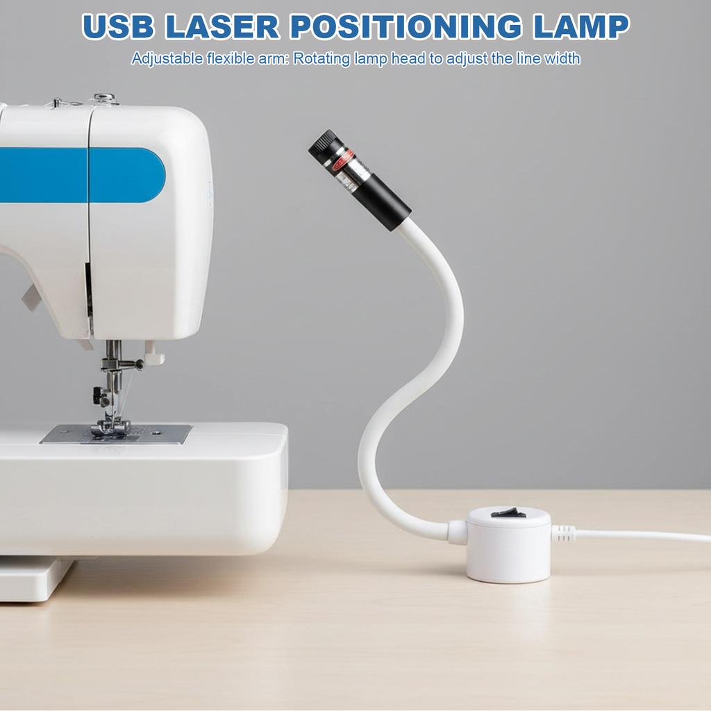 Sewing Machine Quilting Light with Adjustable Dot/Straight Line/Crosshair Light Magnetic Positioning Quilting Light Attachment