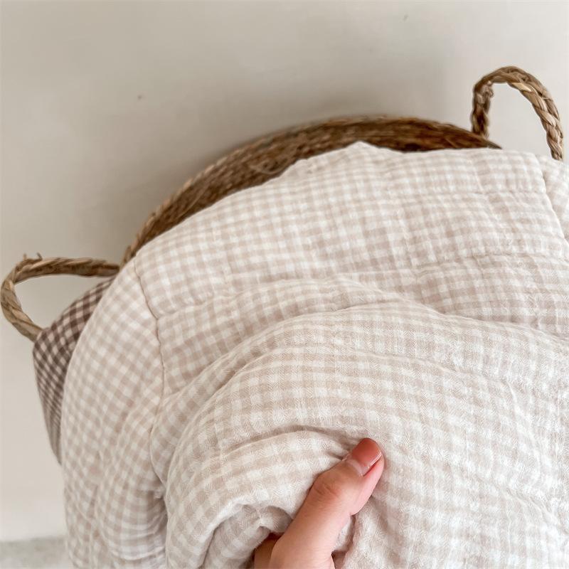 Winter Toddlers Kids Plaid Thicken Coats Fleece Children Warm Outerwear