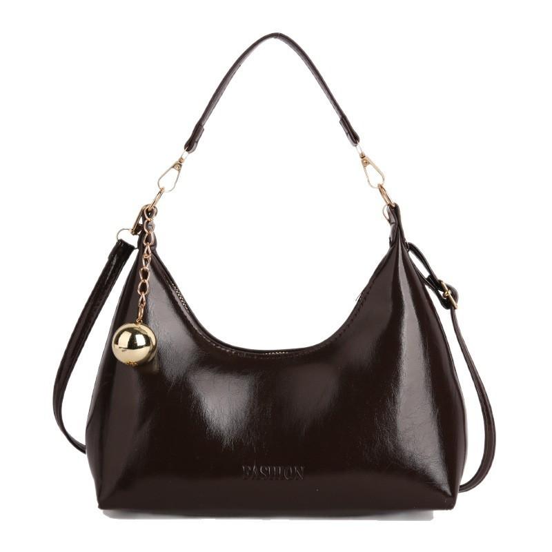 Fashionable Trendy Handbag for Women, Luxurious and Retro Style, Single Shoulder Crossbody Design, Dumpling-shaped Bag
