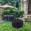 Round Fire Pit Cover Heavy Duty, Waterproof BBQ Cover for Outdoor Fire Pit, Patio Cover