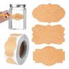 Kraft Paper Stickers Blank Labels Handmade Stationery Gift Tags Decoration Paper Spices Jar Label DIY Envelope Sealing Sticker