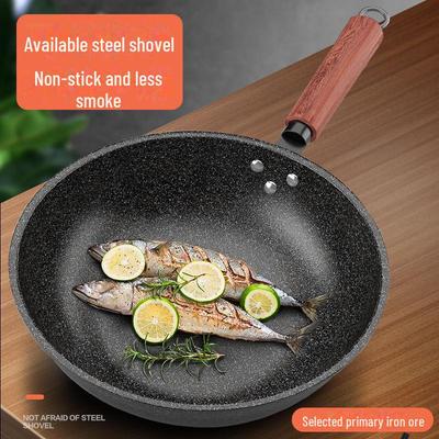 Kangshida Black Diamond Non-stick Frying Pan for Induction and Gas Stoves, Low-Smoke Household Cooking.