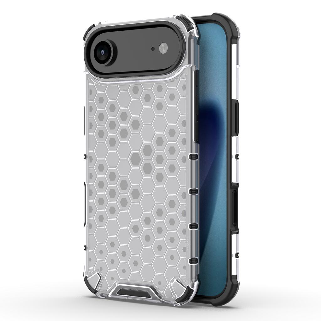 For iPhone 17 Air Case Honeycomb Shape Shockproof PC+TPU Phone Cover