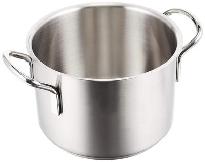 Commercial Murano Induction Half Body Pot 20cm IH Compatible Stainless Steel AHVA302 (No Lid) 18-8