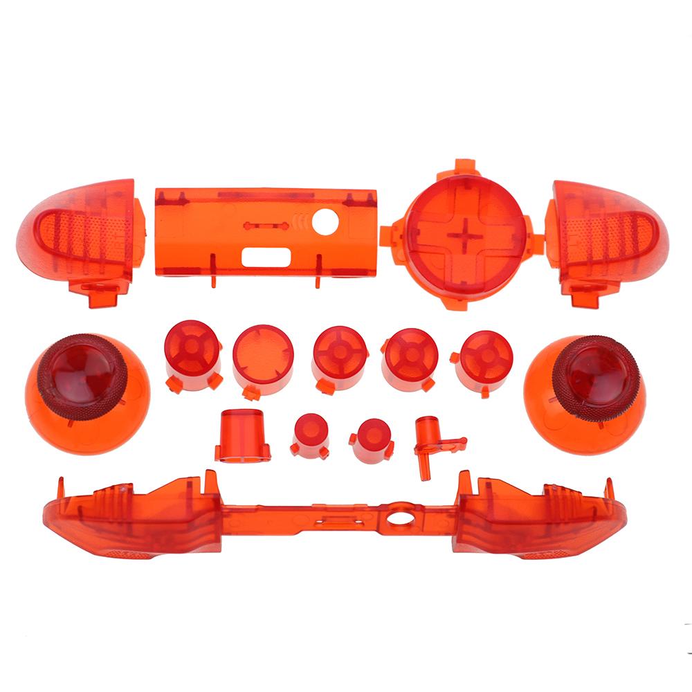 

JCD 1 Set For Xbox Series X S Controller buttons kit L R LB RB Bumper Trigger Buttons Mod Kit Game Accessories прозорий червоний колір