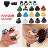 66Pcs Guitar Accessories Kit Guitar String Wall Mount Bracket Strap Tuner Picks Index Finger Plectrums Pins Set