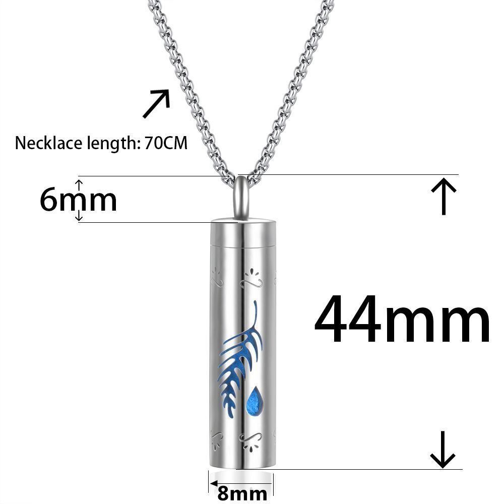 Stainless Steel Perfume Oils Necklace Essential Oil Diffuser Necklace  Jewelry Accessories