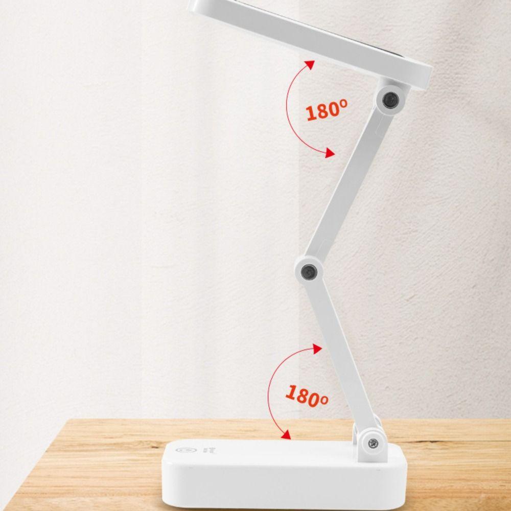 USB Charging Solar Powered Desk Lamp Dimmable Table Lamp LED Night Light Eye Protection
