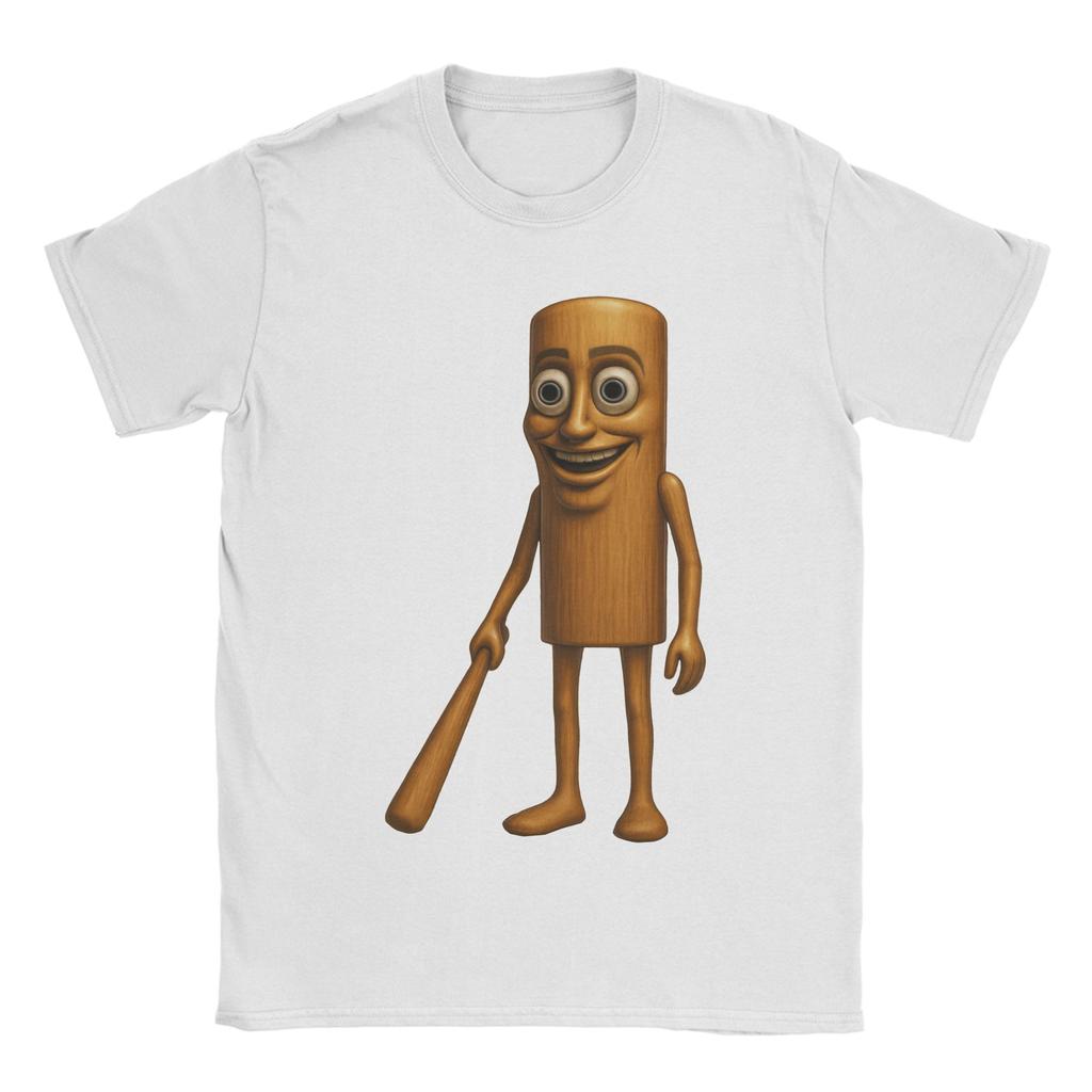 Men's Tung Tung Tung Sahur Italian Brainrot Meme T Shirts  Pure Cotton Clothes Funny Short Sleeve Crewneck Tee Shirt T-Shirts