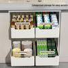 Multi-Functional Kitchen Pull-Out Storage Basket and Organizer Drawer