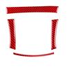 Red Carbon Fiber Interior Center Storage Accent Cover Trim For Dodge Charger