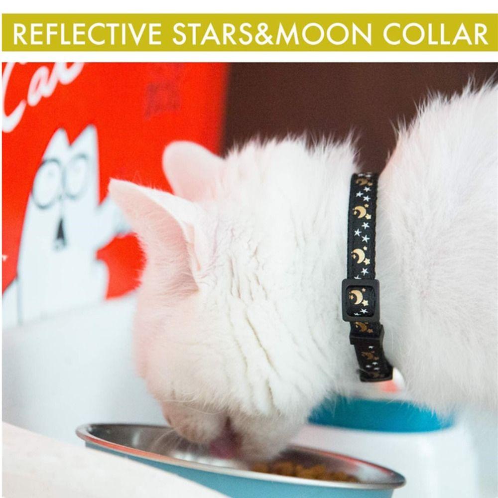 Cartoon Star Moon Pet Collar Adjustable Puppy Necklace for 4Pcs/Set Pet Accessories