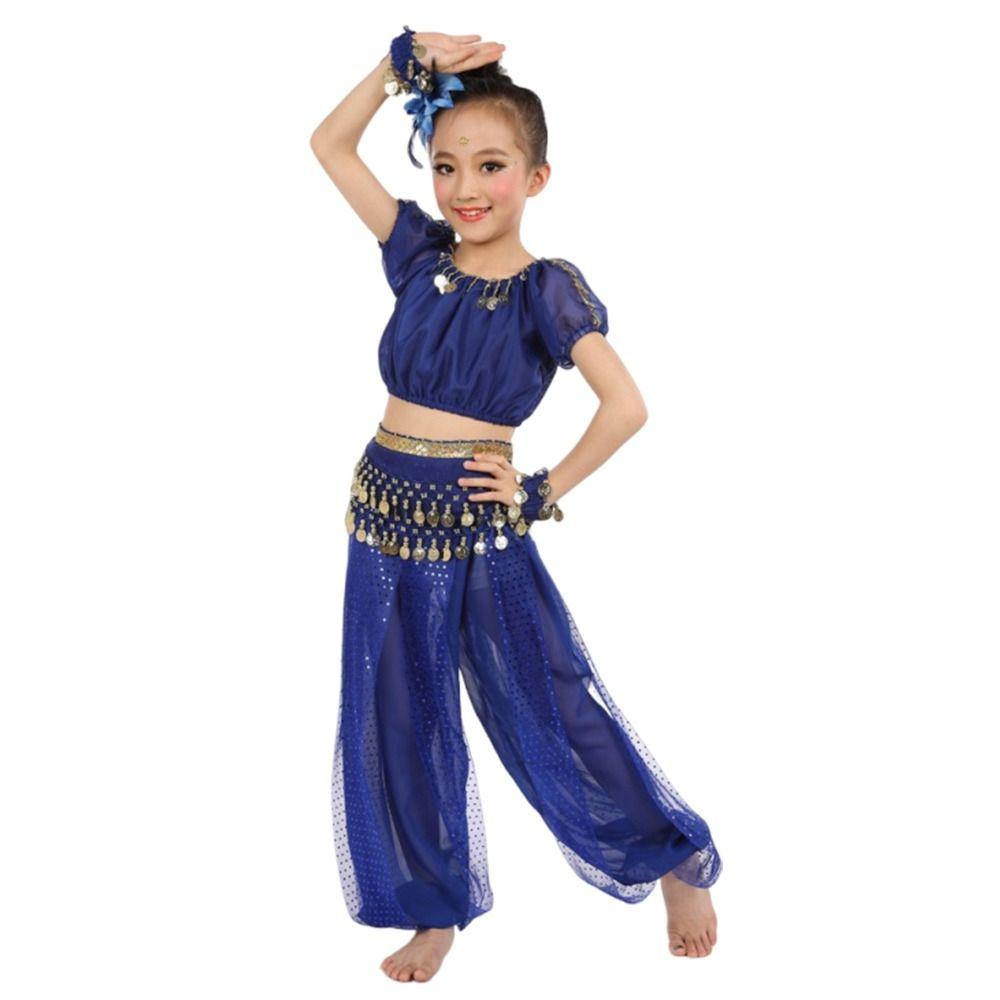 2 Stück/Set Pailletten Bauchtanz Kostüme Elegant Schöne Bauchtanz Kleidung Cha Cha Professionelles Tanz Top Hose Show Kostüme