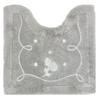 Senko Lacy Rose Toilet Approximately 58 X 60 Cord Elegant 39543 Mat, Cm, Gray, Rhinestones, Embroidery, Design,