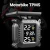 Motorrad TPMS Genaue Temperaturüberwachung Multifunktionaler LCD-Bildschirm Reifendrucküberwachungssystem Motorradzubehör