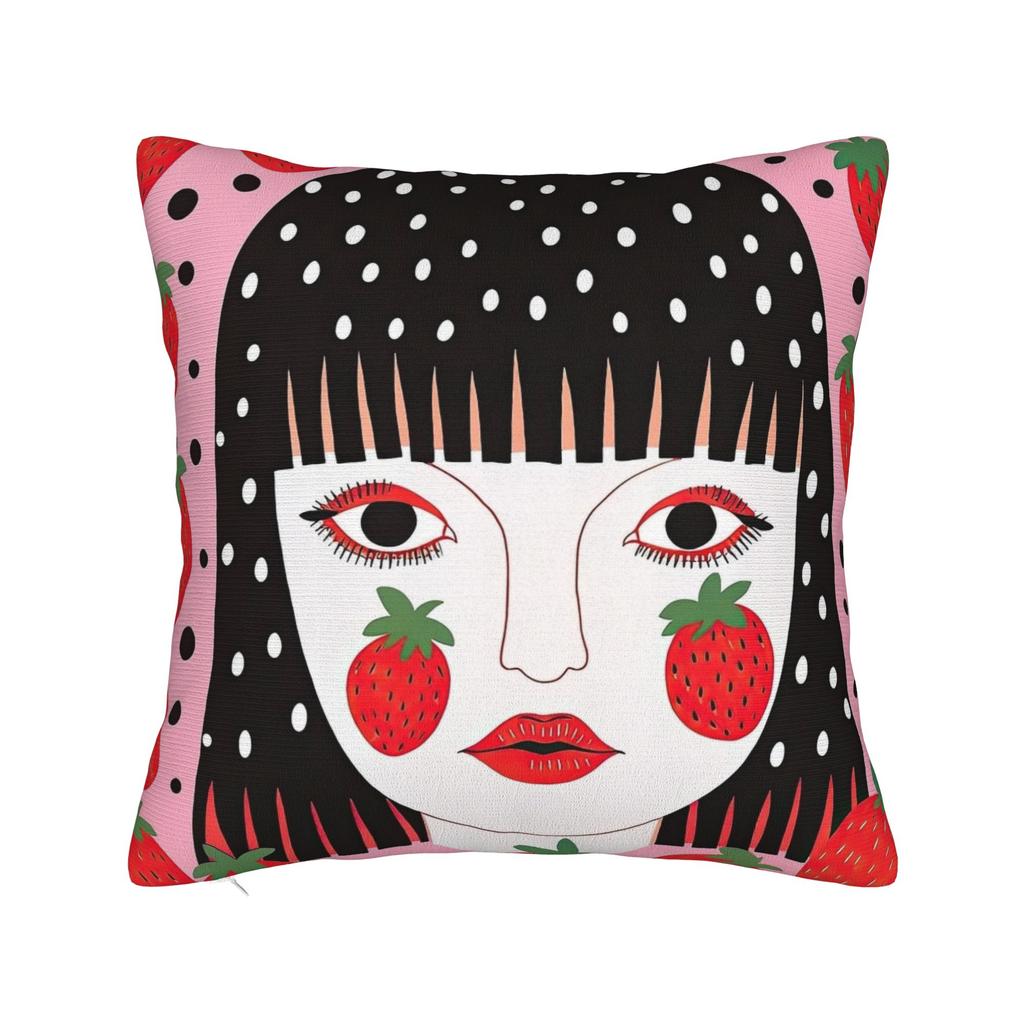 Yayoi K-Kusama Pillowcase Double-Sided Printing Polyester Cushion Cover Decor Throw Pillow Case Cover Home Square 45X45Cm