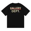 Cross-border American Trendy Brand GALLERY DEPT Skull Rose Print Short-sleeved T-shirt for Men and Women Couples High Street Half-sleeves
