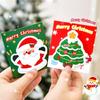 5Pcs Cute Santa Claus Snowman Tree Shaped Sticky Notes Kawaii Memo Pad Ideal for Students School Supplies