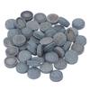 50PCS Leather Billiard Pool Cue Tips Glue-on Multiple Sizes Snooker Cue Tips Storage Box Billiard Cue Tips Snooker Cues