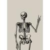 Nordic Simple Wall Art Halloween Skull Witch, HD Canvas Print Poster, Home Living Room Bedroom Decorative Painting