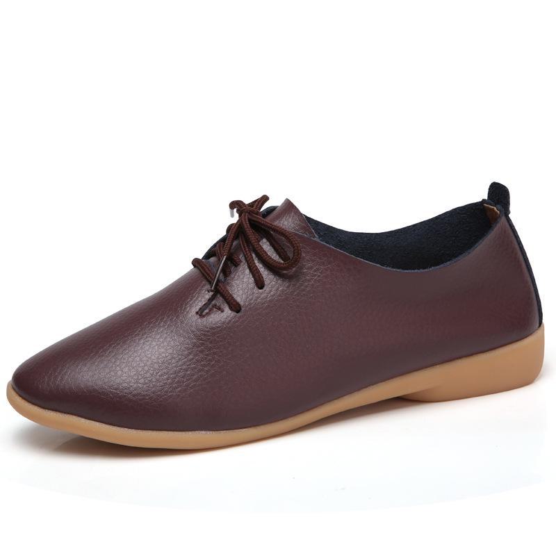 

Женские кожаные туфли на шнуровке в ретро-британском стиле 2023 г. — толстый каблук, универсальные, на весну и осень 41 коричневый