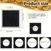 100pcs Coin Collection Case Set with Adjustable Foam Washers Acrylic Coin Holders for 20mm-40mm Coins Clips Display Storage Box