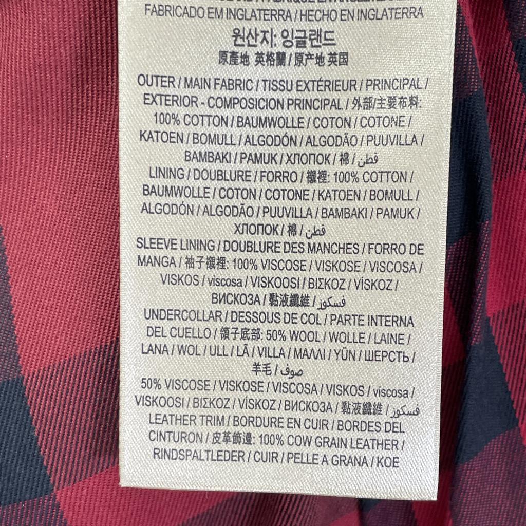 BURBERRY 4043581 Sandringham Red Trench Coat coat UK4 RedUsed