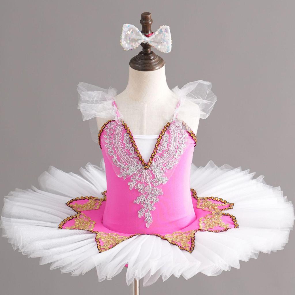 Children's Little Swan Ballet Tulle Skirt - Princess Dance Costume for Girls