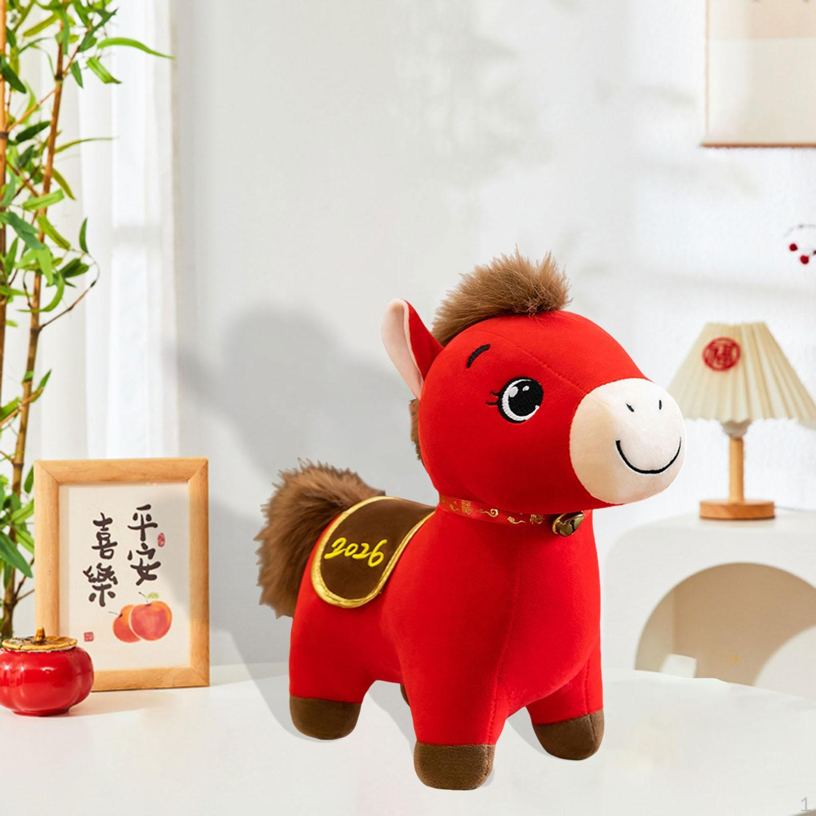 

Adorable Chinese Year Ornament Horse Stuffed Animal for Adults Gifts 20cm