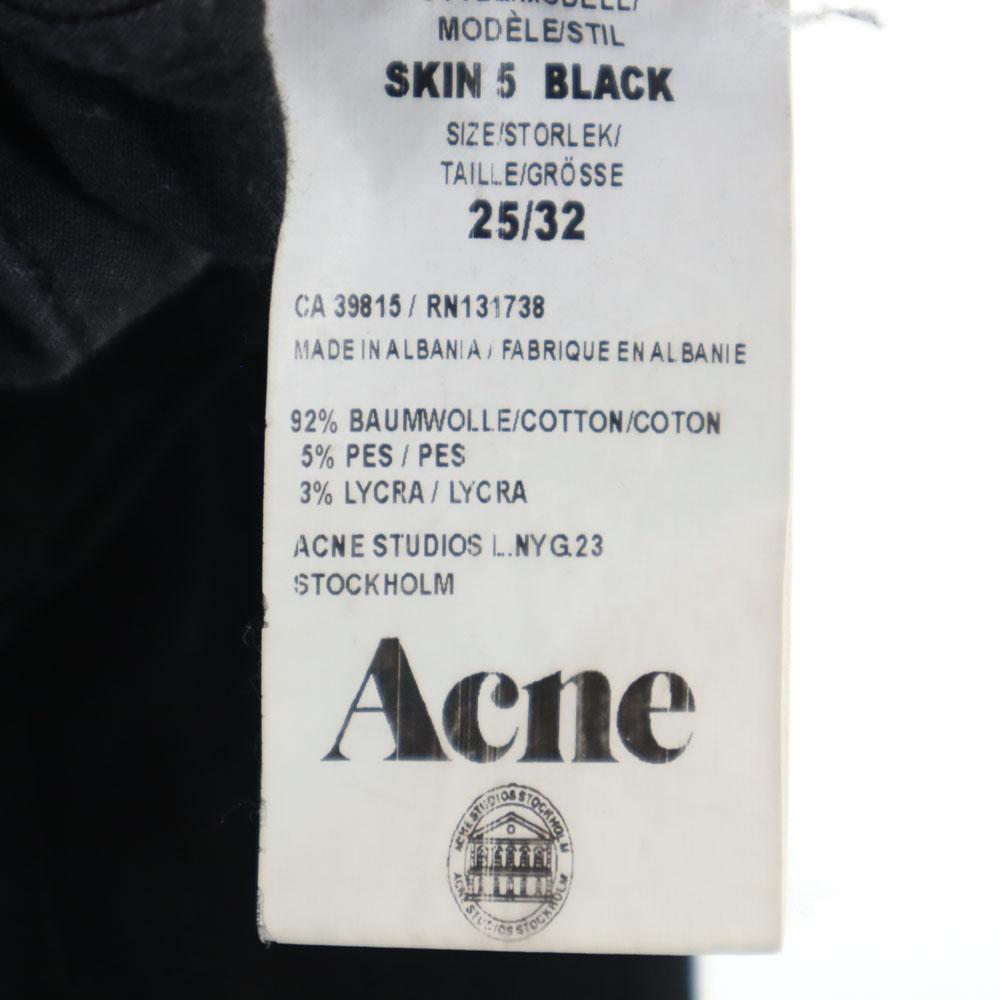 Acne Studios Skinny Pants W25 Black Women Used