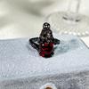 Halloween Themed Dark Vibe Ghost Spider Personality Ring Genderless Punk Niche Trendy Cool Ring