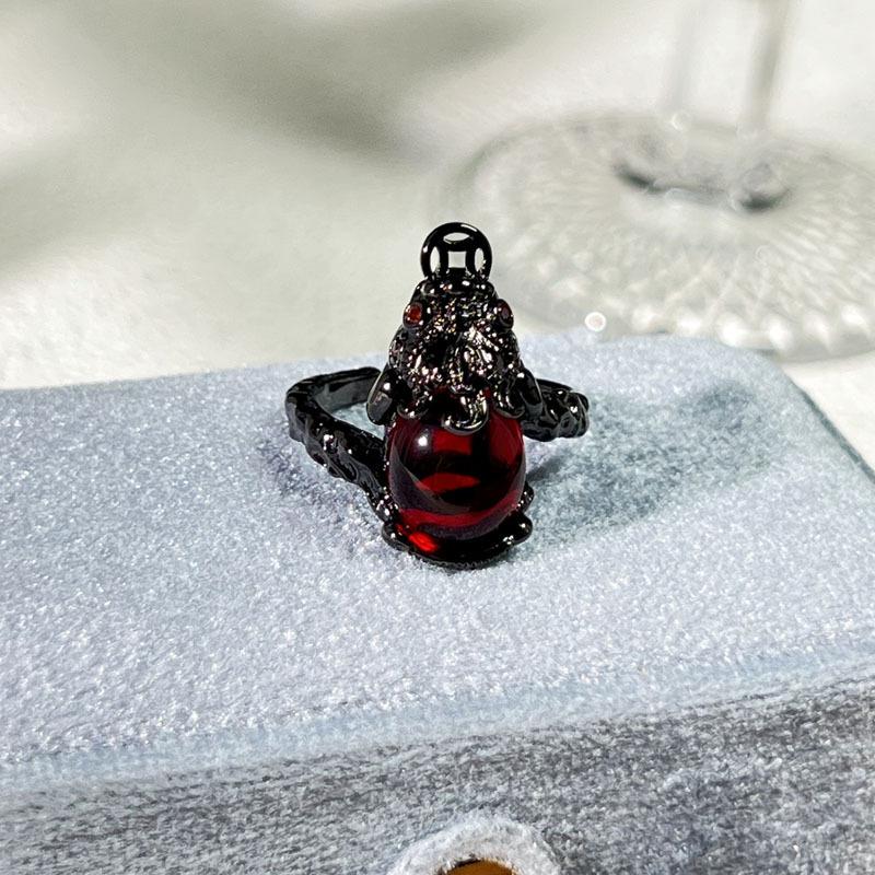 Halloween Themed Dark Vibe Ghost Spider Personality Ring Genderless Punk Niche Trendy Cool Ring