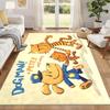 Dog Man Carpet Door Mat for Living Room or Bedroom Protective Mat Under Chair Office Decoration Christmas Gift Birthday Present