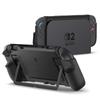 Spigen Switch2 Deksel Grip Dokk-kompatibelt Beskyttelsesdeksel Switch2 Deksel Dobbelt grep ACS09310 (Svart)
